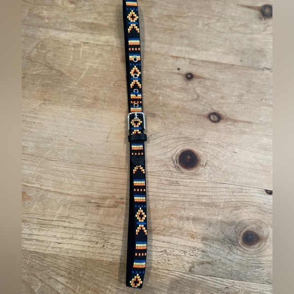 J Crew Women’s Colorful Embroidered Belt Aztec Southwestern Boho Tribal SM - Picture 2 of 9